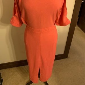 ASOS Curve Pink Front Split Dress (new)